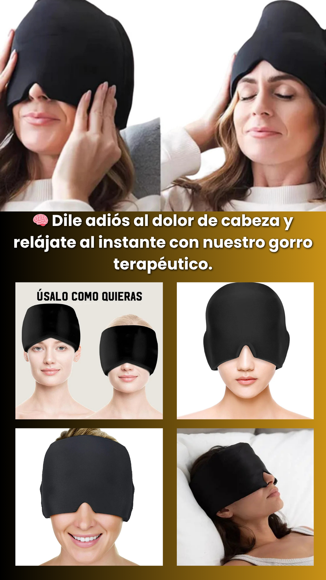 GORRO PARA MIGRAÑA RELAJANTE